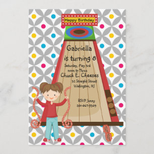 Convite de Aniversário para Garotas de Bola de Ar