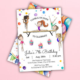 Convite de aniversário para ginástica | Festa de g