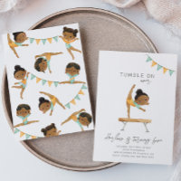 Convite de aniversário para ginástica | Festa de g