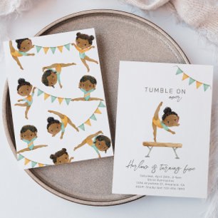 Convite de aniversário para ginástica   Festa de g