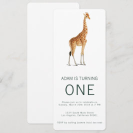 Convite de aniversário para Giraffe