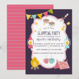 Convite de Aniversário para Glamping