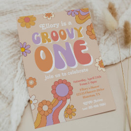 Convite de aniversário para Groovy One | Convite d
