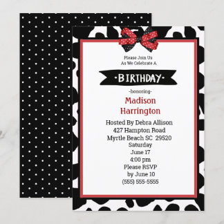 Convite de Aniversário para Impressão de de Vaca V