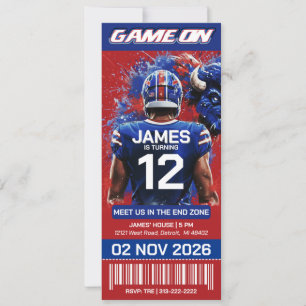 Convite de Aniversário para Ingresso do Futebol de