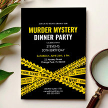 Convite de Aniversário para Jantar de Festa de Mis