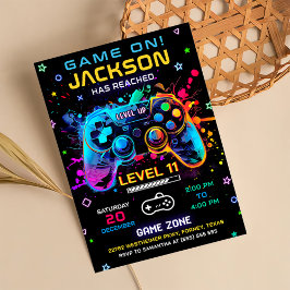 Convite de Aniversário para Jogo no Nível Superior