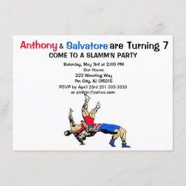 Convite de Aniversário para Lutas Gêmeas