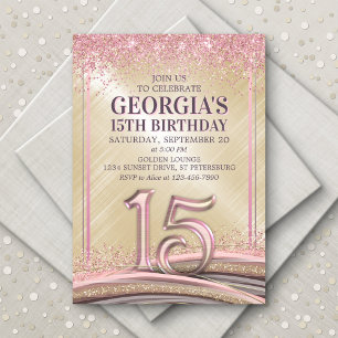 Convite de Aniversário para Meninas 15