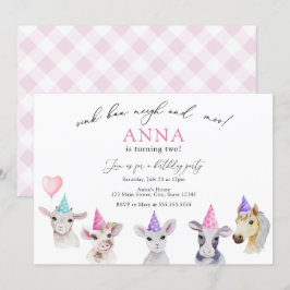 Convite de Aniversário para Meninas Adoráveis