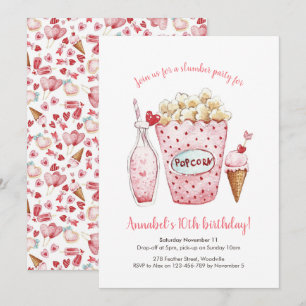 Convite de Aniversário para Meninas em Desmoronam
