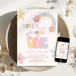 Convite de Aniversário para Meninas Rosa que Quere