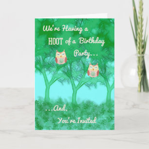 Convite de aniversário para Menino ou Rapariga