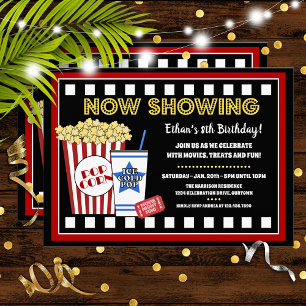 Convite de Aniversário para Noite de Cinema