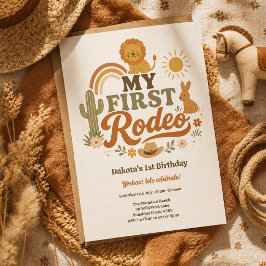 Convite de Aniversário para o Meu Primeiro Rodeio 