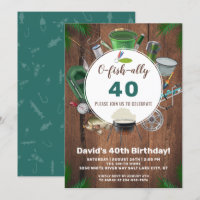 Convite de Aniversário para Pesca ao Ar Exterior