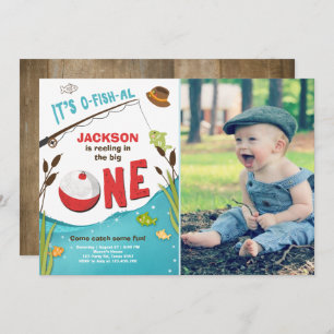 Convite de Aniversário para Pesca de O-fish-al O g