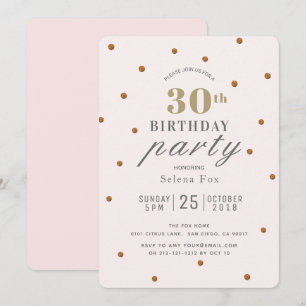 Convite de Aniversário para Pontos Brilhantes Ros