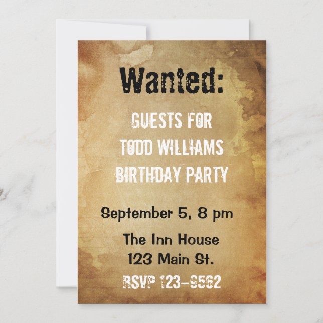 Convite de Aniversário para Poster (Frente)