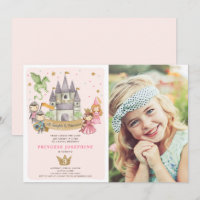 Convite de aniversário para Princesas e Garotas de