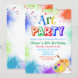 Convite de Aniversário para Qualquer Festa de Fes