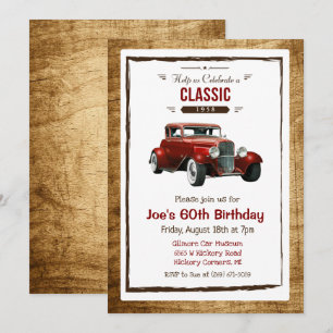 CONVITE DE ANIVERSÁRIO PARA QUALQUER IDADE - Carro