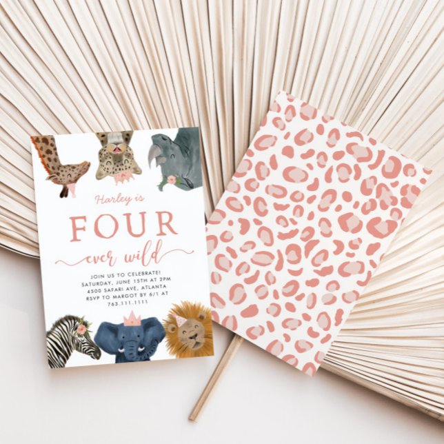 Convite de Aniversário para Quatro Meninas Selvage (Criador carregado)