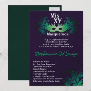 Convite de Aniversário para Quinceanera 5x7
