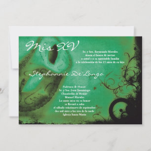 Convite de Aniversário para Quinceanera 5x7