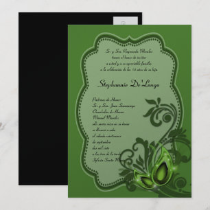 Convite de Aniversário para Quinceanera 5x7