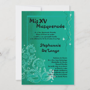 Convite de Aniversário para Quinceanera 5x7