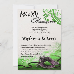 Convite de Aniversário para Quinceanera 5x7