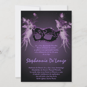 Convite de Aniversário para Quinceanera 5x7