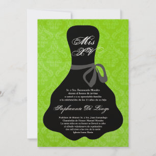 Convite de aniversário para Quinceanera, 5x7 Lim