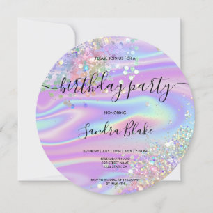 Convite de Aniversário para Raly Trendy, Moderno