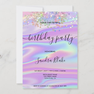 Convite de Aniversário para Raly Trendy, Moderno H