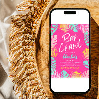 Convite de Aniversário para Rastreamento de bares