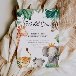 Convite de Aniversário para Selva Um Safari