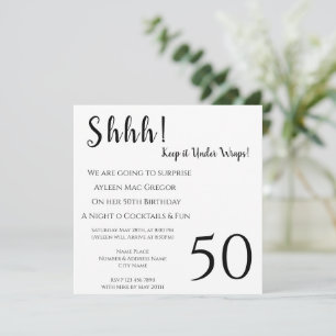 Convite de Aniversário para Surpresa em Qualquer I