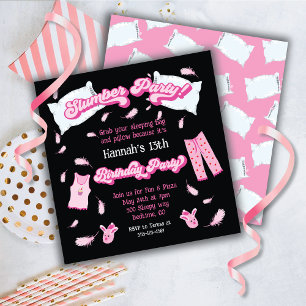 Convite de Aniversário para Travesseiro de Festa d