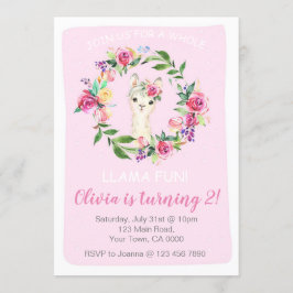 Convite de aniversário para uma garota