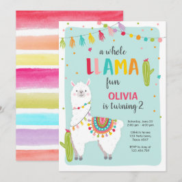 Convite De Aniversário Para Uma Garota De Llama