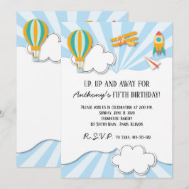 Convite de Aniversário para Voar Coisas