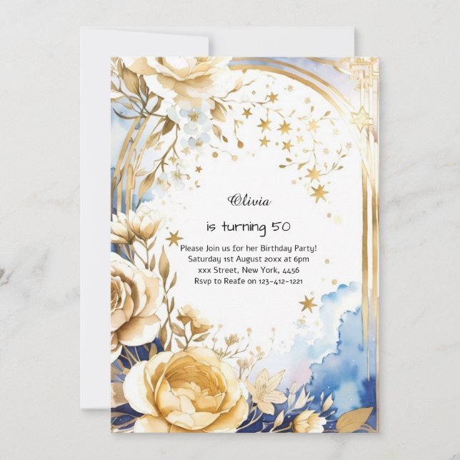 Convite de Aniversário Personalizado (Frente)