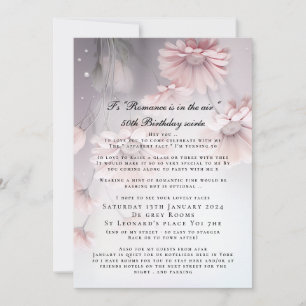Convite de Aniversário Personalizado Boho Sonho Ro