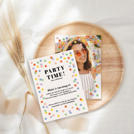 convite de aniversário personalizado colorido