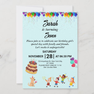 Convite de Aniversário Personalizado com Design Co