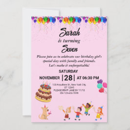 Convite de Aniversário Personalizado com Design Co
