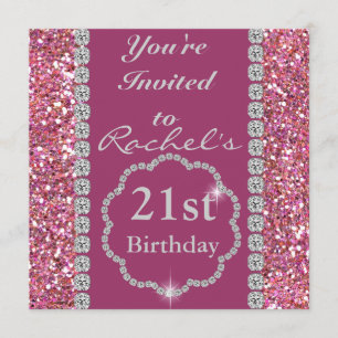 Convite de Aniversário Personalizado de 21 RUAS P