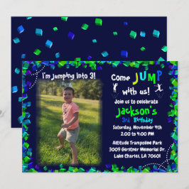 Convite de aniversário Personalizado de Trampoline